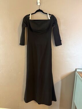 JJ’s House Elegant Black Off-Shoulder Evening Dress